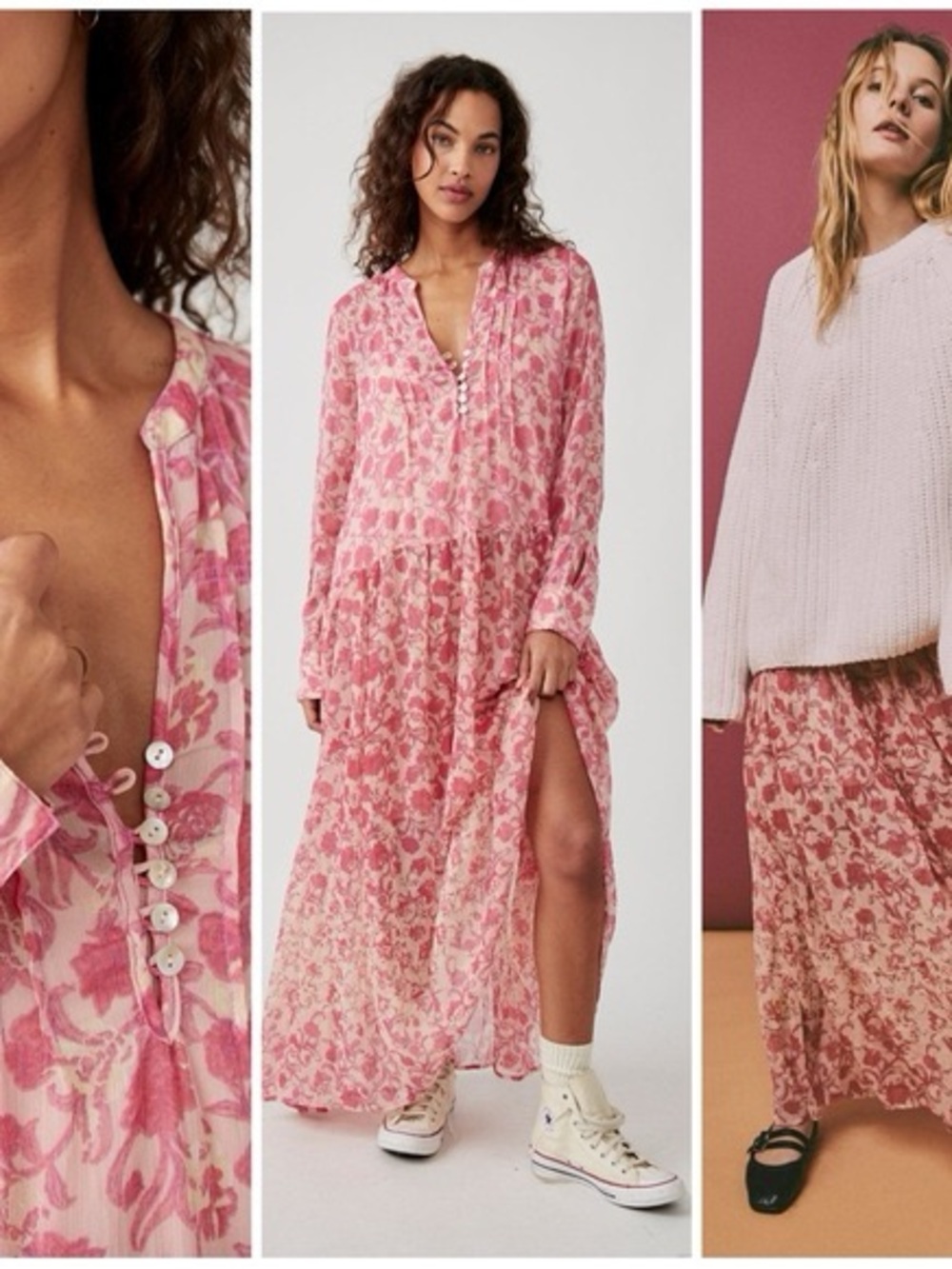 NWT Free People See it Through Maxi Dress